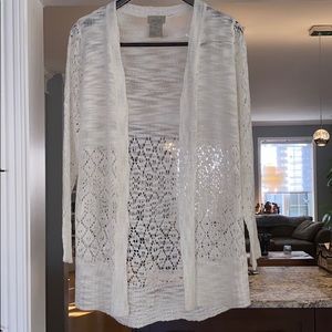 Guilty lace and knitted cardigan size large